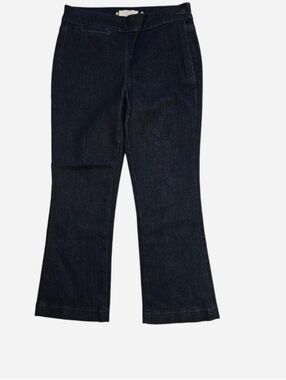 Habitual Navy Blue Dark wash flare jeans with side zip & button Waist Size 26 in